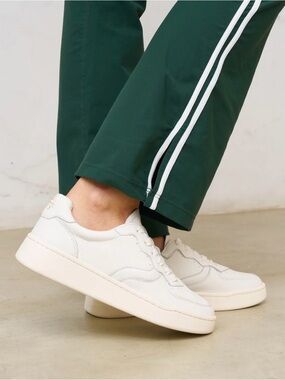 NWT Soludos Roma Retro Sneaker Oasis White Size 7.5